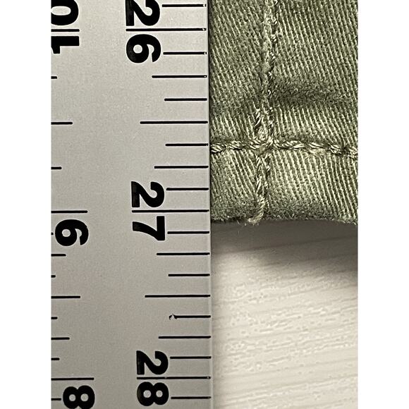 J Crew Jeans Womens 27 Olive Green Stretch Skinny Pants E6687 Mid Rise Casual - Picture 8 of 16